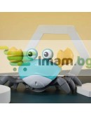 Интерактивна играчка рак с музика и LED светлини